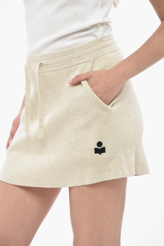  이자벨마랑 숏 스커트 JU0238FA A3L75E 02LY Beige - ISABEL MARANT