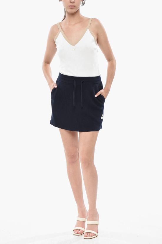  이자벨마랑 숏 스커트 JU0238FA A3L75E MIDNIGHT Blue - ISABEL MARANT