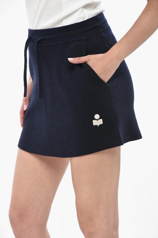  이자벨마랑 숏 스커트 JU0238FA A3L75E MIDNIGHT Blue - ISABEL MARANT