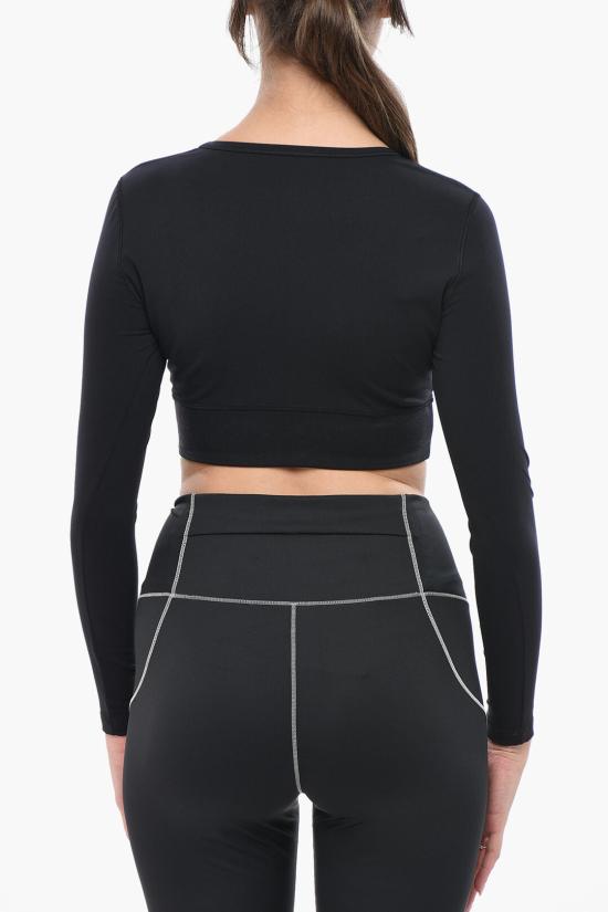  발렌시아가 액티브웨어 스포츠 브라 롱슬리브 7932814E2B9 1081 Black - BALENCIAGA