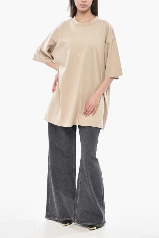  발렌시아가 반팔 티셔츠 641655 TPVP7 9710 Beige - BALENCIAGA