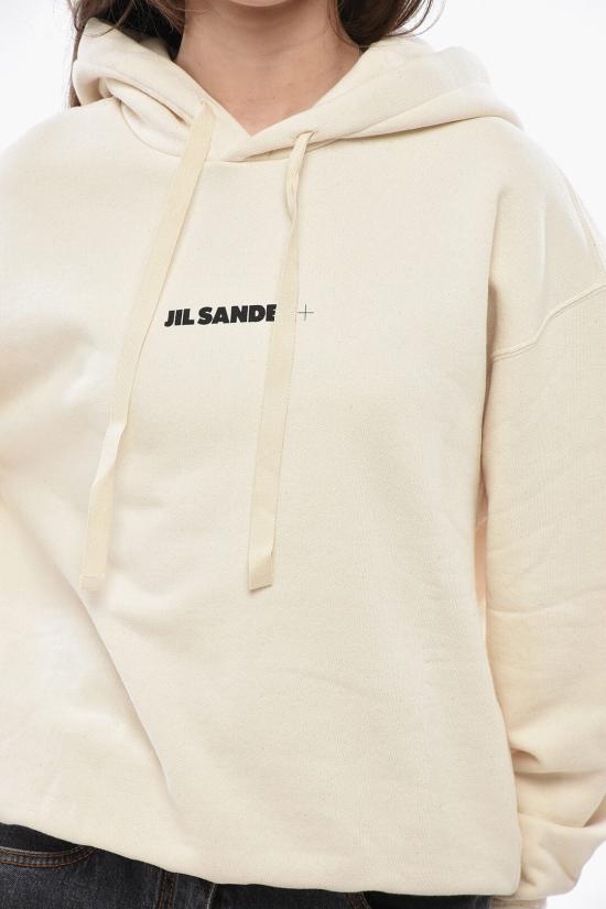  질샌더 후드 티셔츠 J40GU0002 J20010 279 White - JIL SANDER