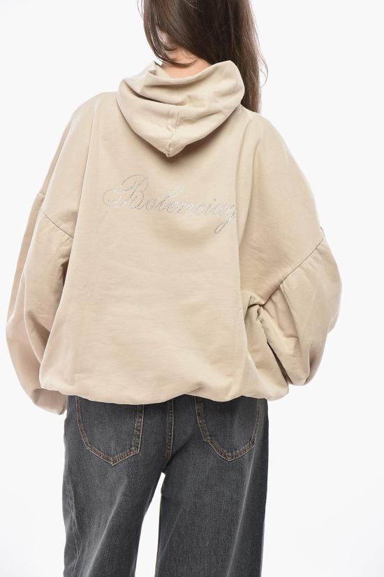  발렌시아가 후드 티셔츠 761458 TPVP5 9710 Beige - BALENCIAGA