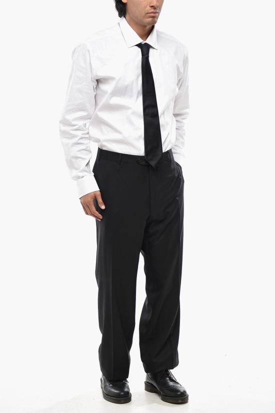  꼬르넬리아니 스트레이트 팬츠 845800 9818060 020 Black - CORNELIANI