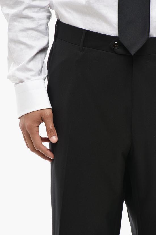  꼬르넬리아니 스트레이트 팬츠 845800 9818060 020 Black - CORNELIANI
