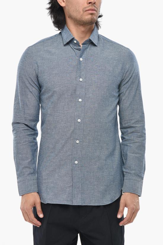  살바토레피콜로 긴팔 셔츠 PCOPENSBY 192 Blue