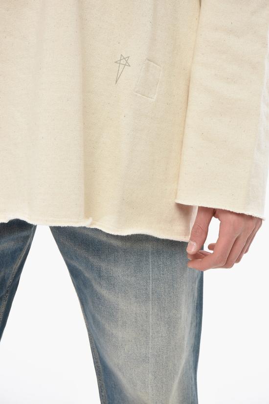  릭 오웬스 후드 티셔츠 DU01E3280FNEP5P2108 Beige - RICK OWENS