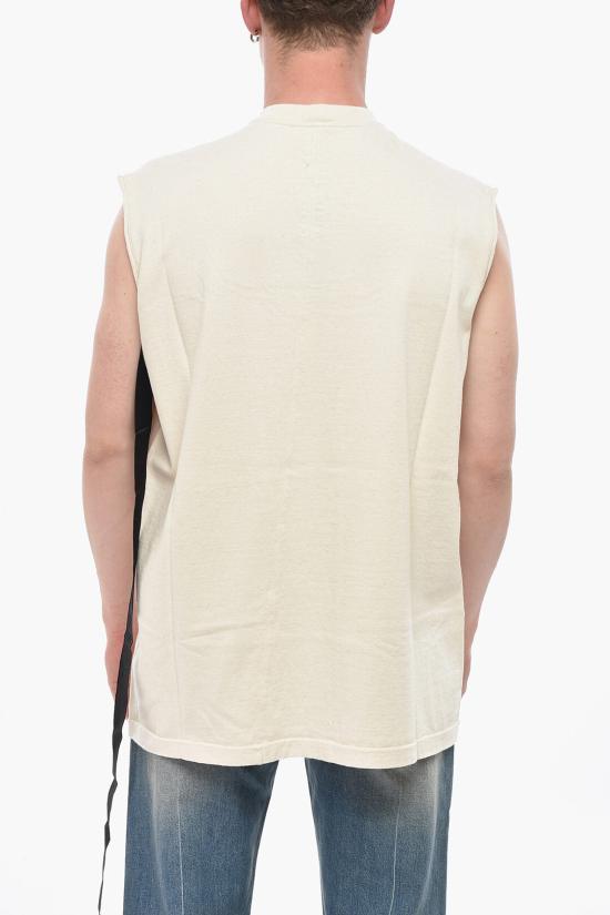  릭 오웬스 민소매 티셔츠 DU01E3158RIGNP42108 Beige - RICK OWENS