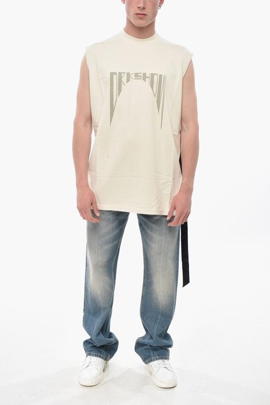  릭 오웬스 민소매 티셔츠 DU01E3158RIGNP42108 Beige - RICK OWENS