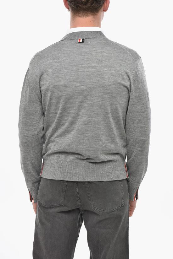  톰브라운 가디건 MKC489AY1014055 Gray - THOM BROWNE