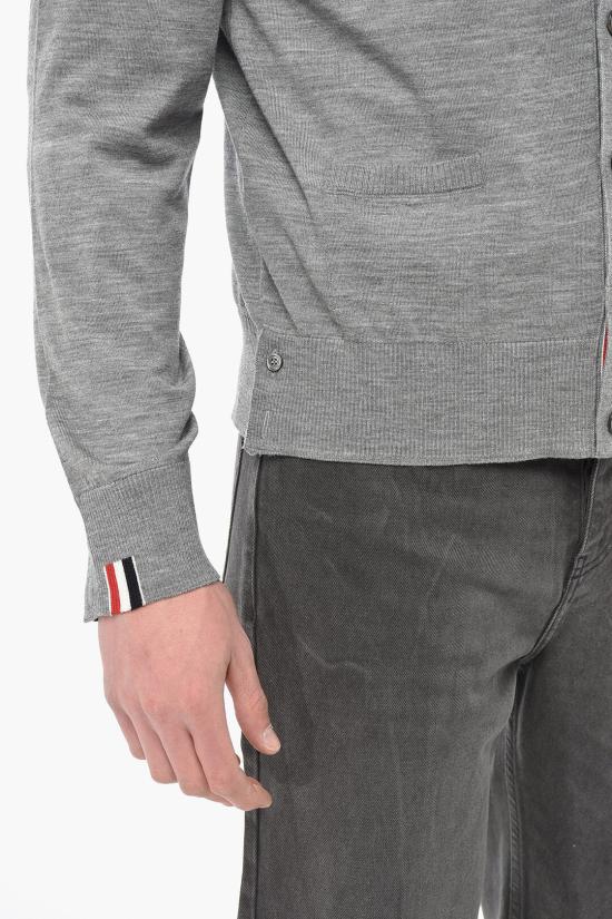  톰브라운 가디건 MKC489AY1014055 Gray - THOM BROWNE