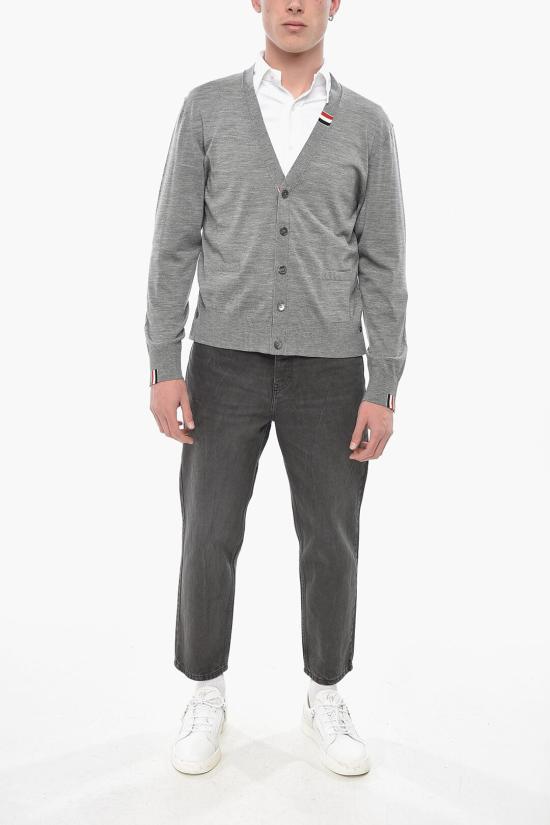 톰브라운 가디건 MKC489AY1014055 Gray - THOM BROWNE