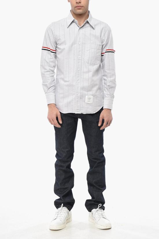  톰브라운 긴팔 셔츠 MWL301O7720035 Gray - THOM BROWNE