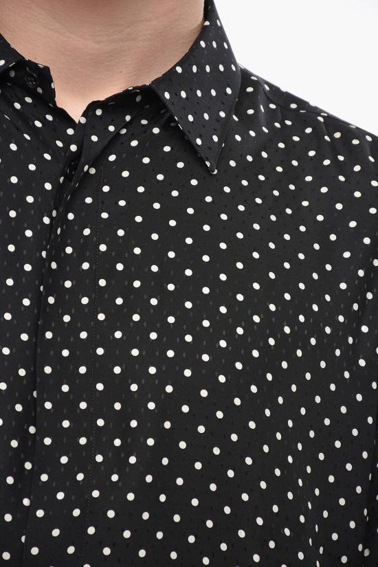  생로랑 긴팔 셔츠 774775Y2E131095 Black - SAINT LAURENT