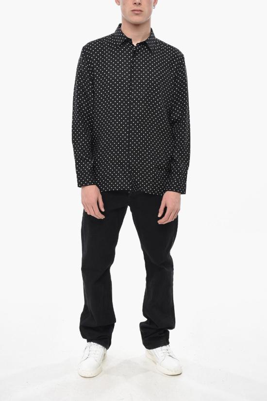  생로랑 긴팔 셔츠 774775Y2E131095 Black - SAINT LAURENT
