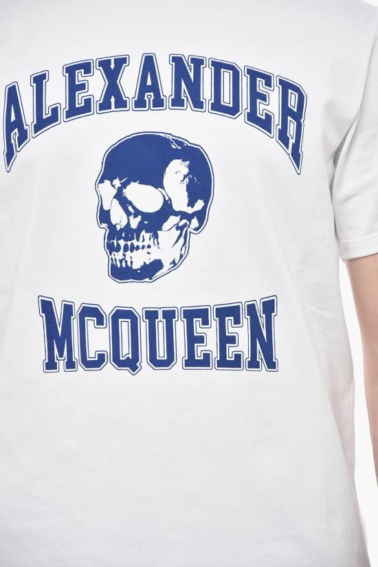 알렉산더 맥퀸 반팔 티셔츠 759442 QTAAW 0963 White - ALEXANDER MCQUEEN
