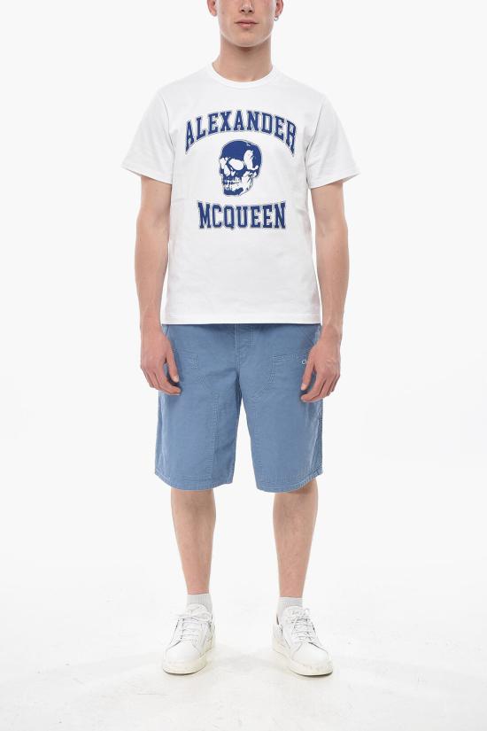  알렉산더 맥퀸 반팔 티셔츠 759442 QTAAW 0963 White - ALEXANDER MCQUEEN