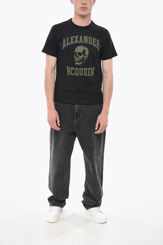  알렉산더 맥퀸 반팔 티셔츠 759442 QTAAW 0519 Black - ALEXANDER MCQUEEN