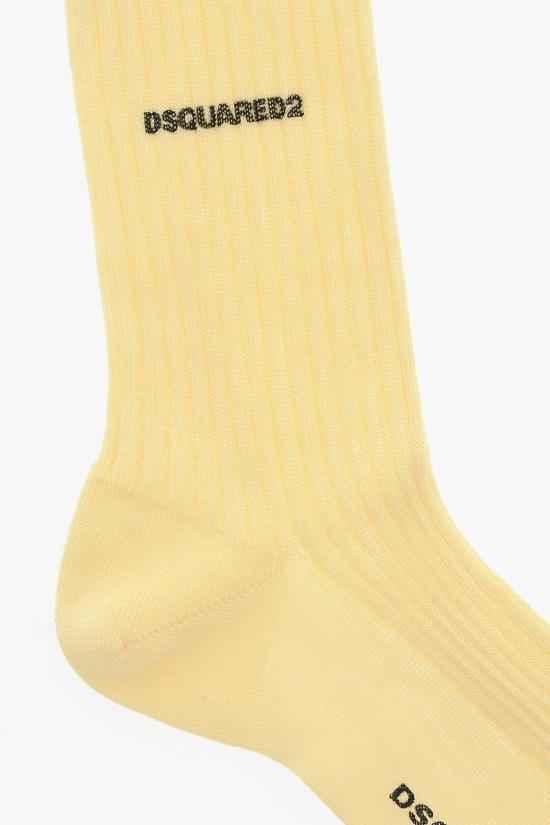  디스퀘어드2 양말 S82DFV14 SJ2900 740 Yellow - DSQUARED2