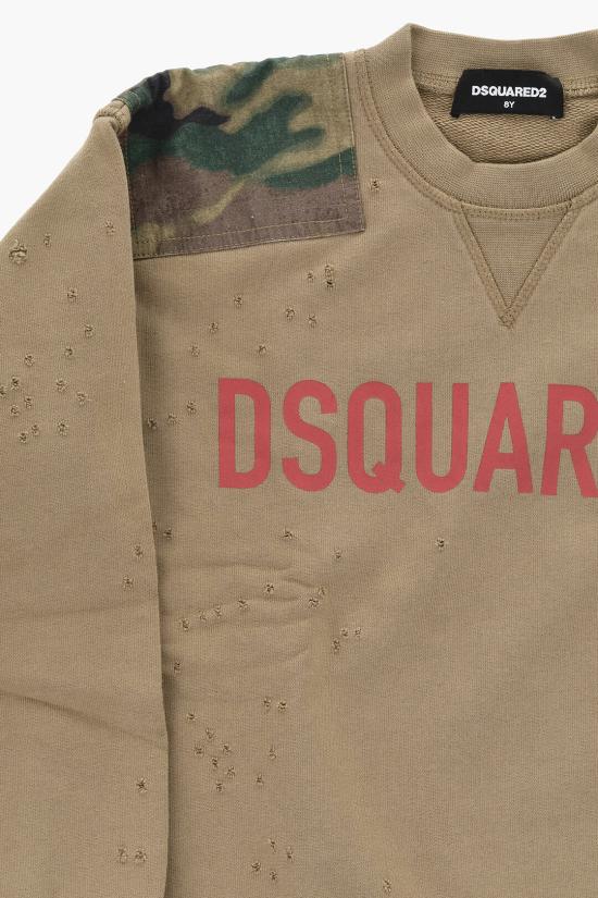  [키즈] 디스퀘어드2 티셔츠 DQ1345 D0A18 DQ708 Beige - DSQUARED2
