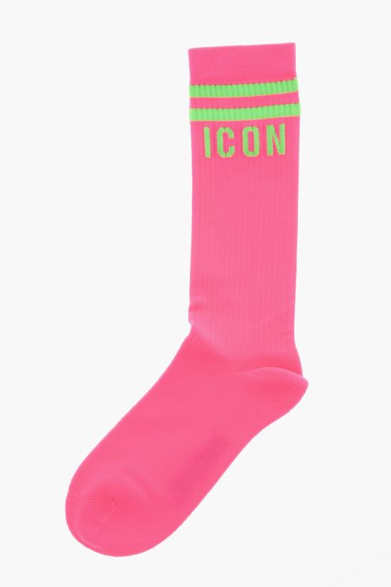  디스퀘어드2 양말 S82DFV14 SJ2370 673 Pink - DSQUARED2