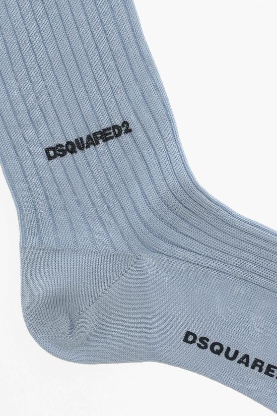  디스퀘어드2 양말 S82DFV14 SJ2900 450 Light blue - DSQUARED2