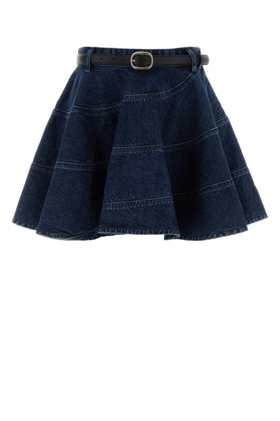 26SS 셀프 포트레이트 숏 스커트 RS26554SKBL BLUE