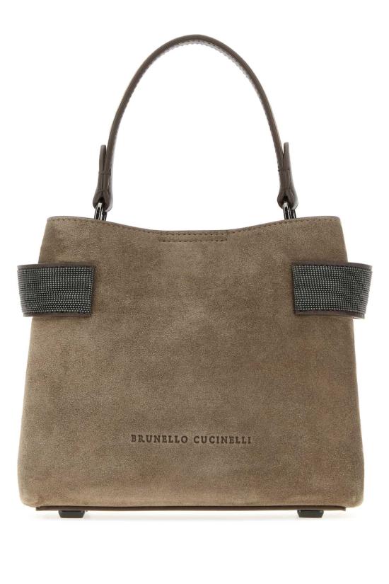 26FW 브루넬로 쿠치넬리 스몰 에센스 탑핸들 백 MBDLD2499P C8769 Brown
