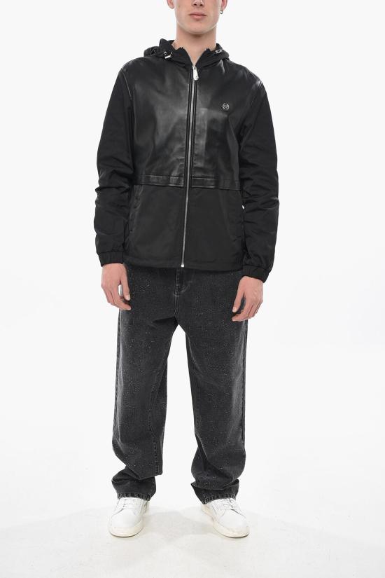  필립 플레인 가죽 자켓 SAECMRB2712PTE120N 02 Black - PHILIPP PLEIN