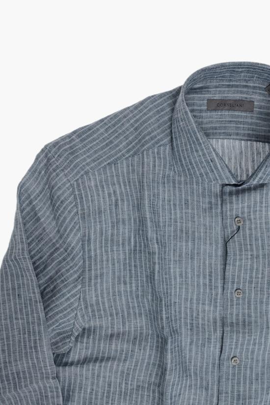  꼬르넬리아니 긴팔 셔츠 27P102 2581333 002 Gray - CORNELIANI