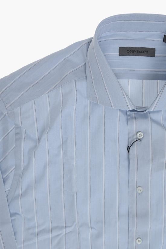  꼬르넬리아니 긴팔 셔츠 27P102 2581326 002 Blue - CORNELIANI