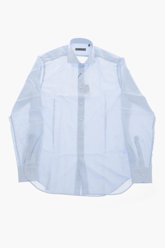  꼬르넬리아니 긴팔 셔츠 27P102 2581324 001 Light blue - CORNELIANI