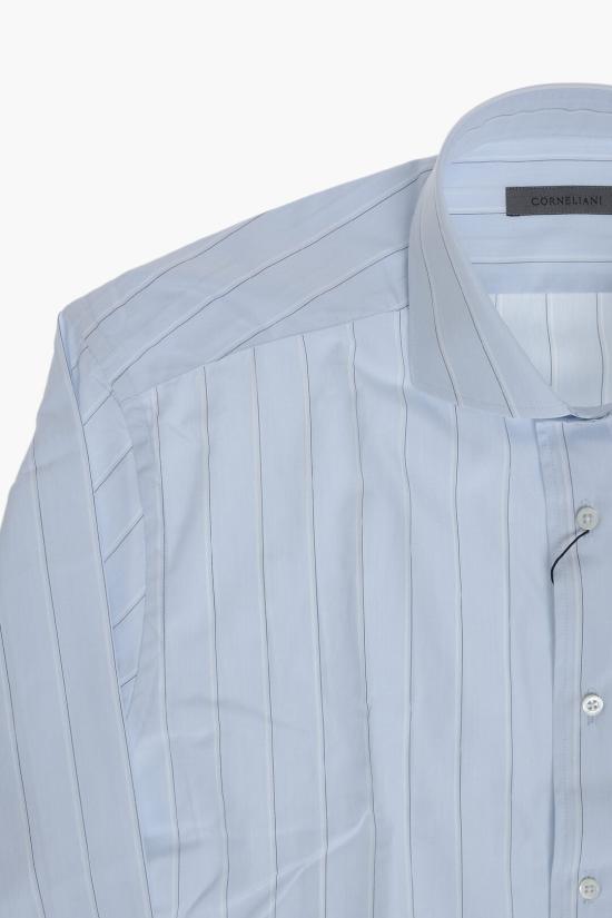  꼬르넬리아니 긴팔 셔츠 27P102 2581326 001 Blue - CORNELIANI