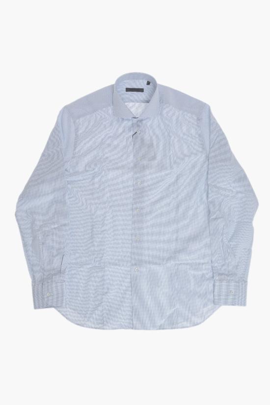  꼬르넬리아니 긴팔 셔츠 27P102 2581322 001 Blue - CORNELIANI
