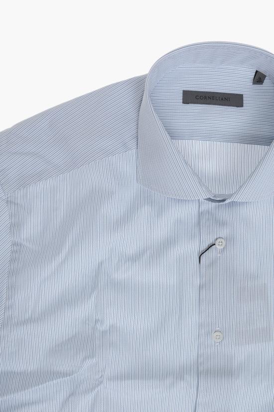  꼬르넬리아니 긴팔 셔츠 27P102 2581322 001 Blue - CORNELIANI