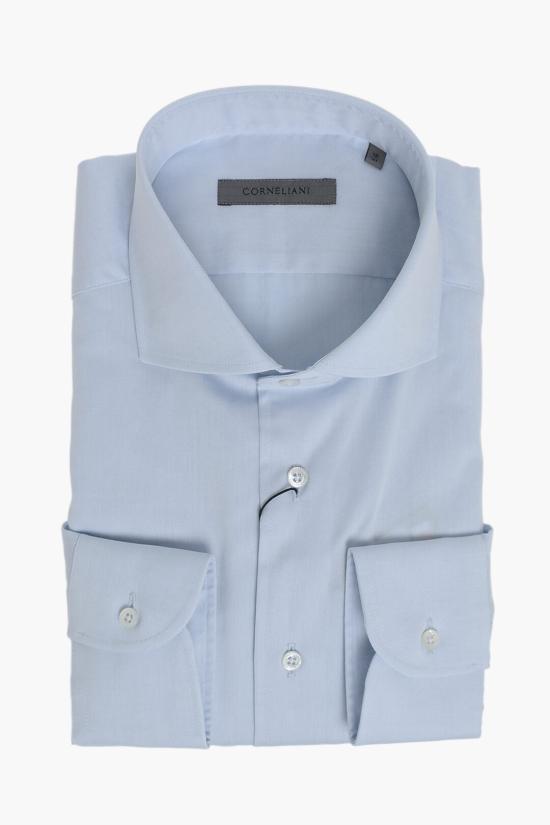  꼬르넬리아니 긴팔 셔츠 27P102 0981000 009 Light blue