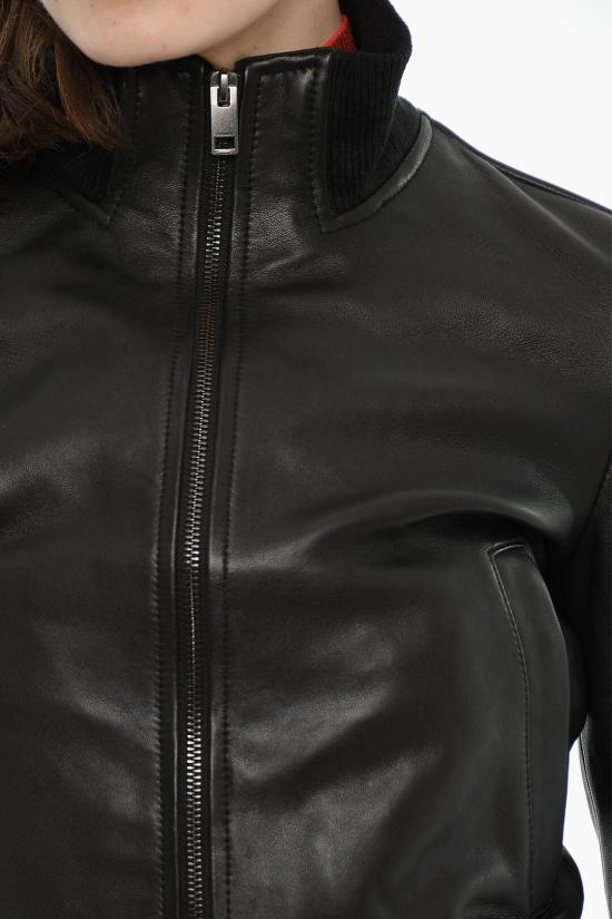  디젤 가죽 자켓 A10406 0WFAU 9XX Black - DIESEL