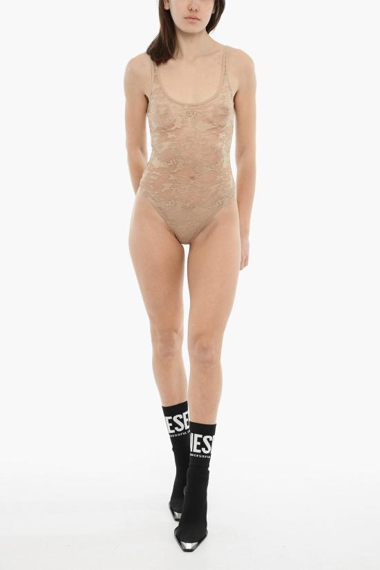  디젤 바디수트 티셔츠 A17536 0DRAK 7EH Beige - DIESEL