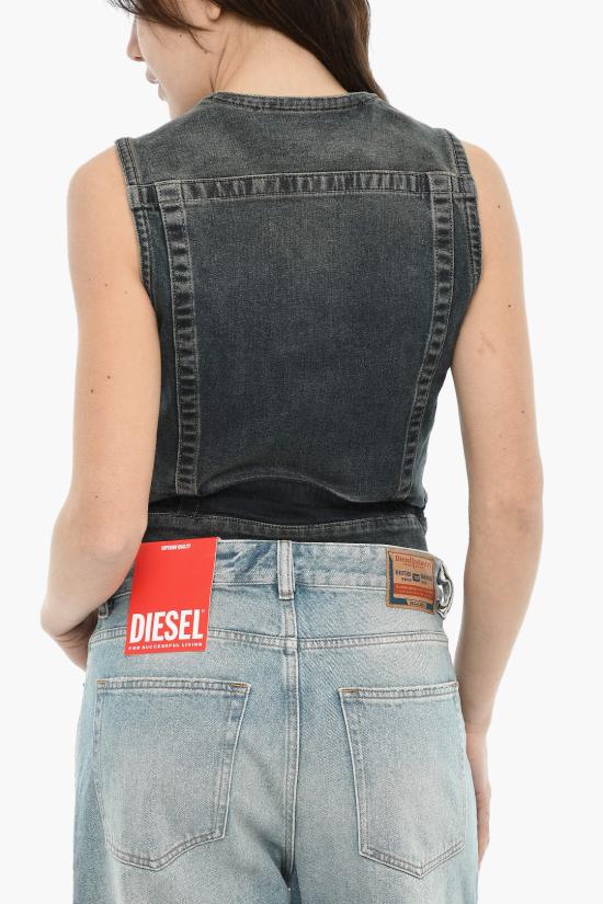  디젤 민소매 티셔츠 A16863 09J06 01 Blue - DIESEL