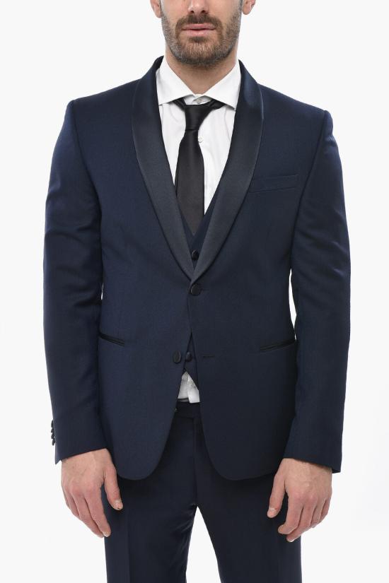  꼬르넬리아니 수트 세트 938T62 9398236 002 Blue - CORNELIANI