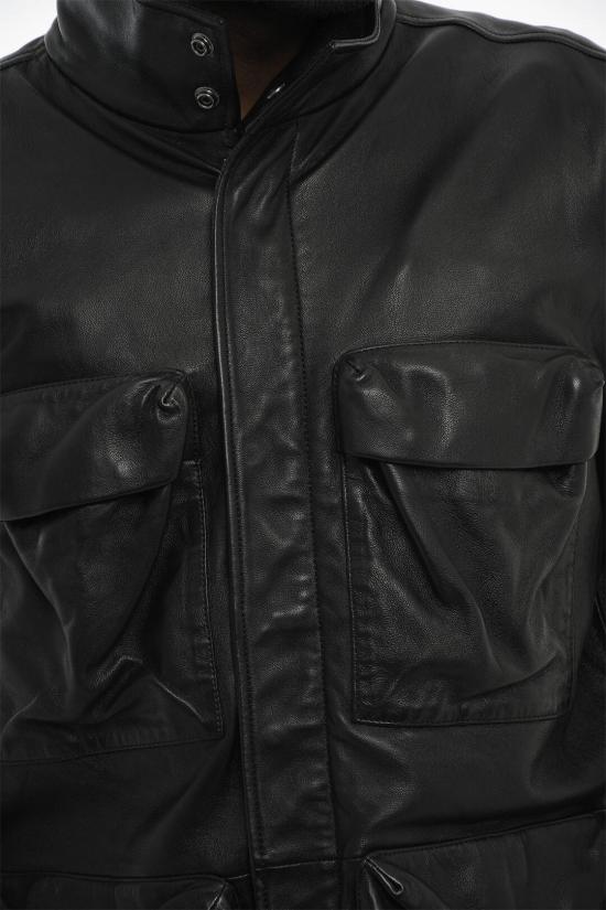  디젤 가죽 자켓 A16658 0SLBK 9XX Black - DIESEL