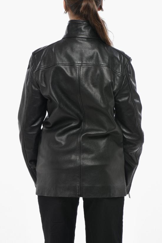  디젤 가죽 자켓 A16658 0SLBK 9XX Black - DIESEL