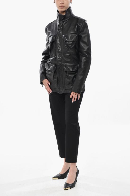  디젤 가죽 자켓 A16658 0SLBK 9XX Black - DIESEL