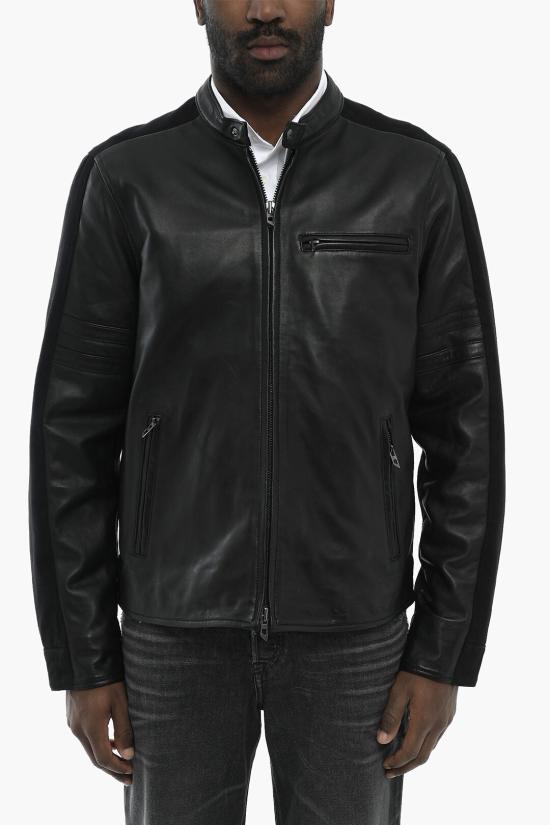  디젤 가죽 자켓 A16263 0SLBJ 9XX Black