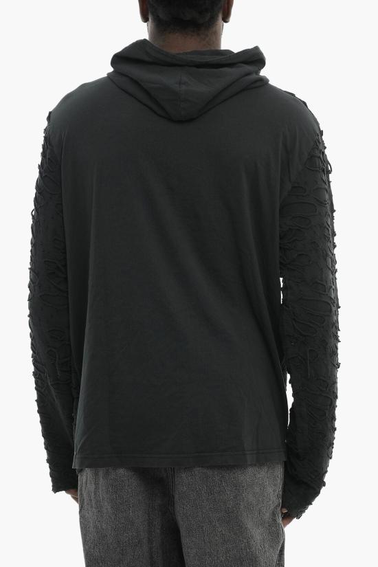  디젤 후드 티셔츠 A16173 0SLBS 9XX Black - DIESEL