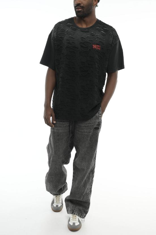  디젤 반팔 티셔츠 A17647 0SLBS 9XX Black - DIESEL