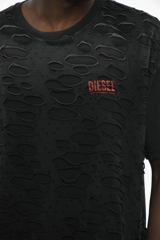  디젤 반팔 티셔츠 A17647 0SLBS 9XX Black - DIESEL