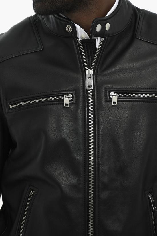  디젤 가죽 자켓 A12046 RIMAD 9XX Black - DIESEL