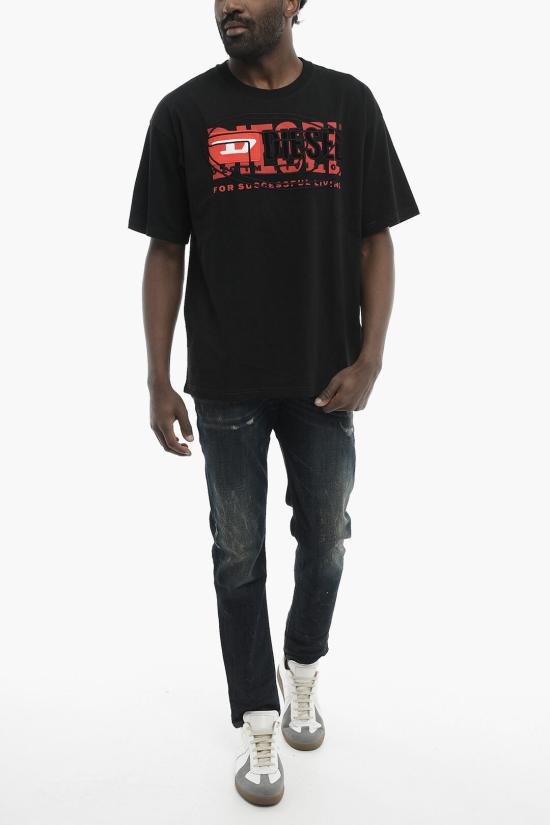  디젤 반팔 티셔츠 A12147 0PATI 9XX Black - DIESEL