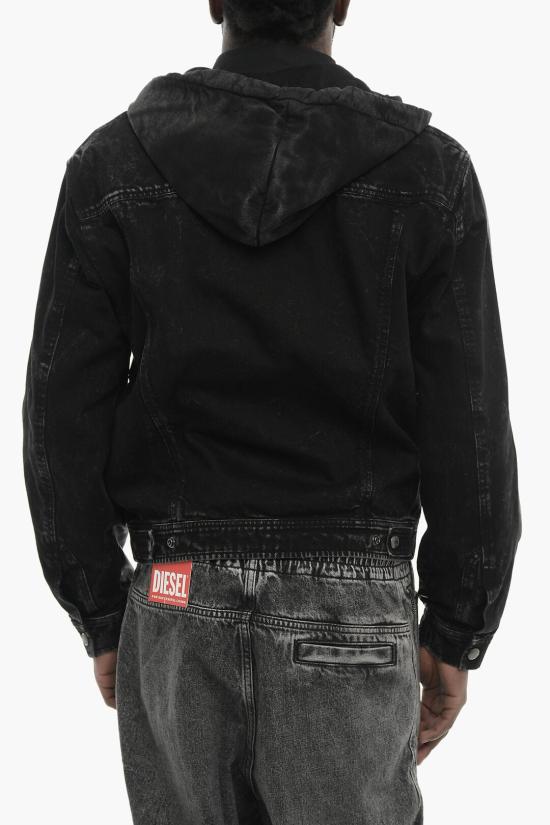  디젤 가죽 자켓 A16072 0QLAI 9XX Black - DIESEL